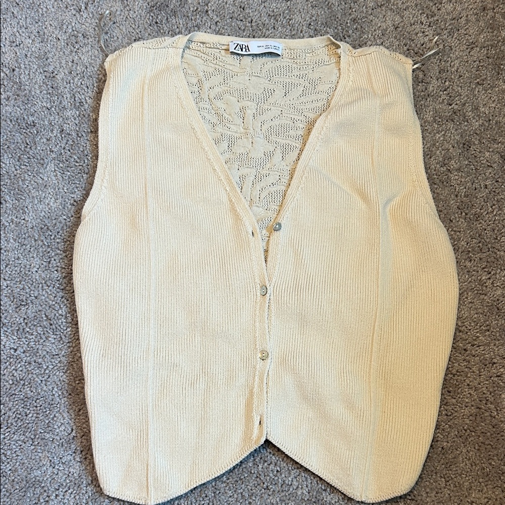 Zara Open Back Sweater Vest